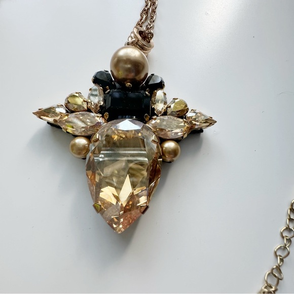 Handmade crystal pendant with chain - Picture 3 of 5